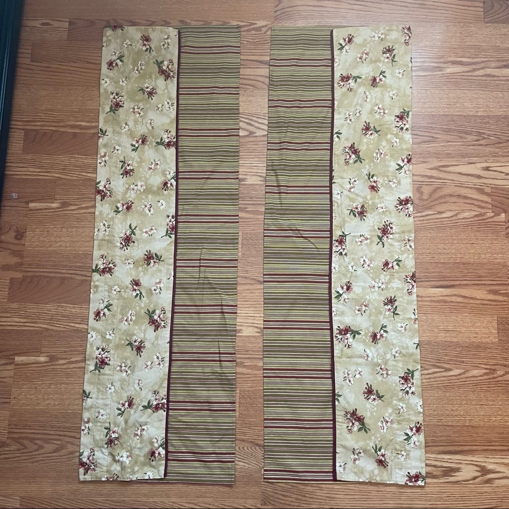 2 Floral Valence Curtains